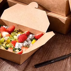 Packman: What are Kraft salad bowls made of, and what are the benefits of using Kraft paper in food packaging?