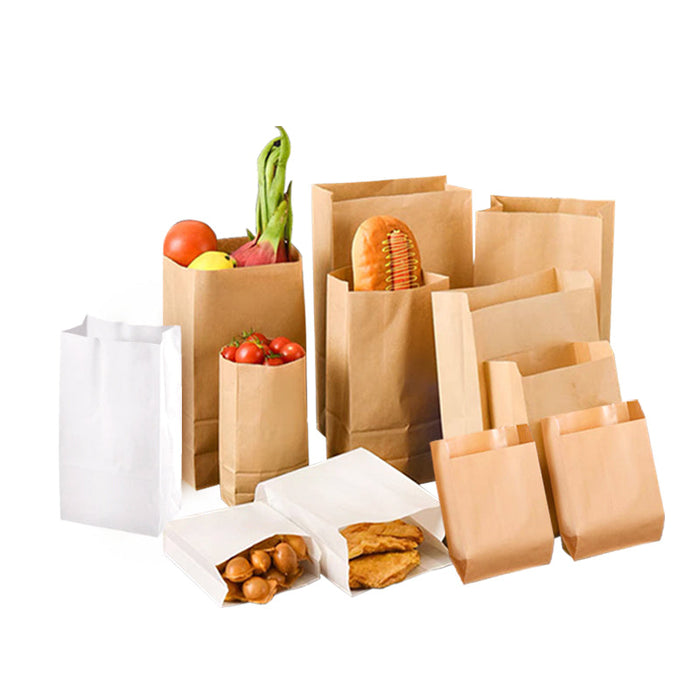 Packman: Kraft Paper food bags versus Plastic Bags | Singapore