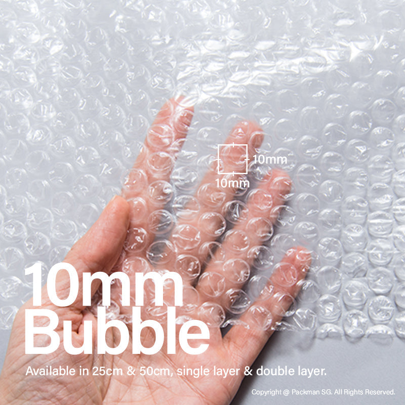 50cm x 91m Single Layer Bubble Wrap (2rolls)