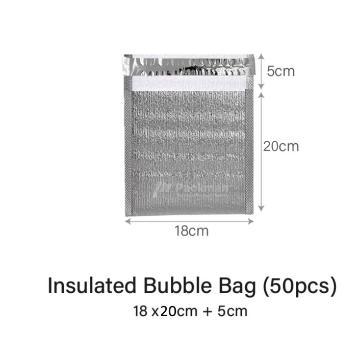 18 x 20cm Insulated Bubble Bag (50pcs)