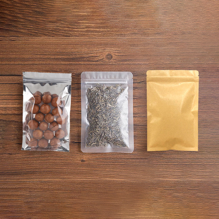 8 x 12cm Frosted Clear Food Pouch (100pcs)