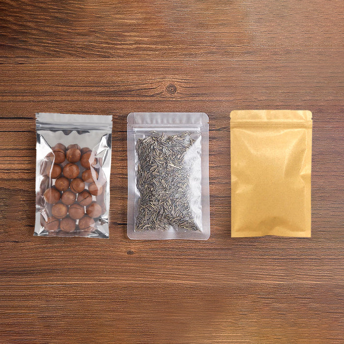 15 x 22cm Kraft Food Pouch (100pcs)