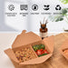 2-Compartment Kraft Bento Box
