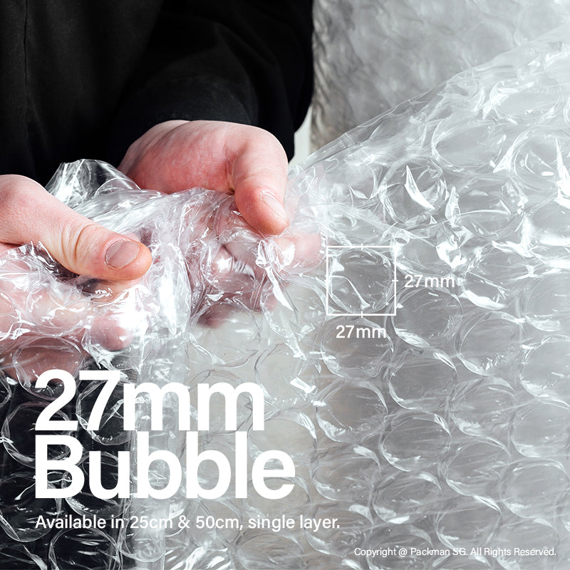 100cm x 91m Single Layer Bubble Wrap (1 roll)