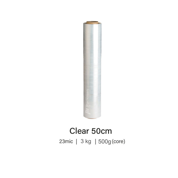 50cm Clear Stretch Wrap (3kg)