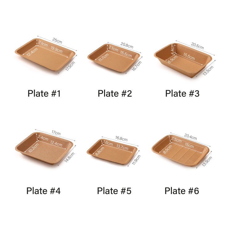 Kraft Tray Plate #3 (600pcs)