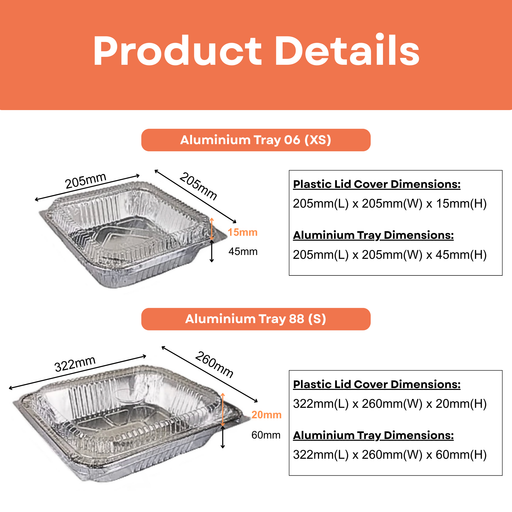 Aluminium Tray with Cover