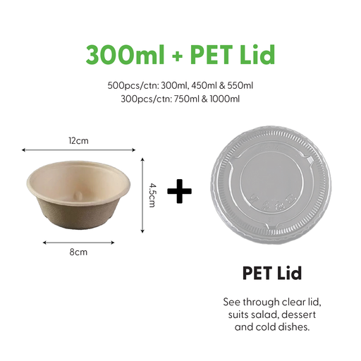 Bagasse Bowl 300ml