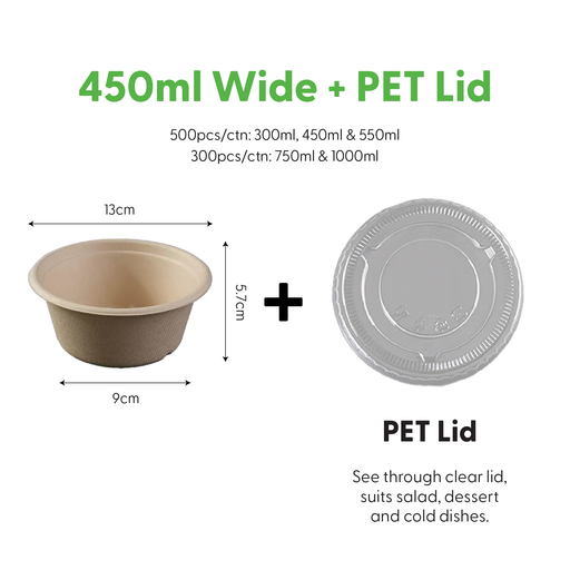 Bagasse Bowl 450ml