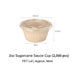 Bagasse Sauce Cup 2oz with PET Lid