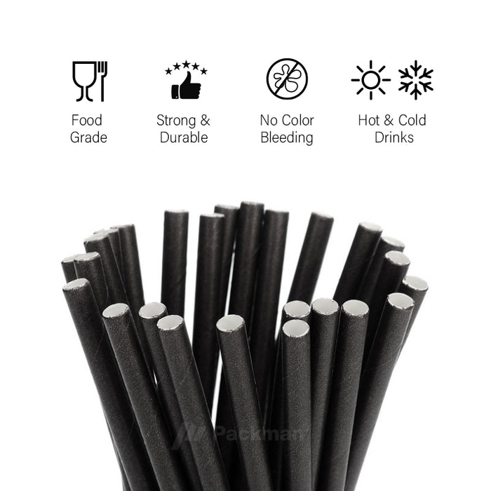 Black Paper Straw (10,00pcs)