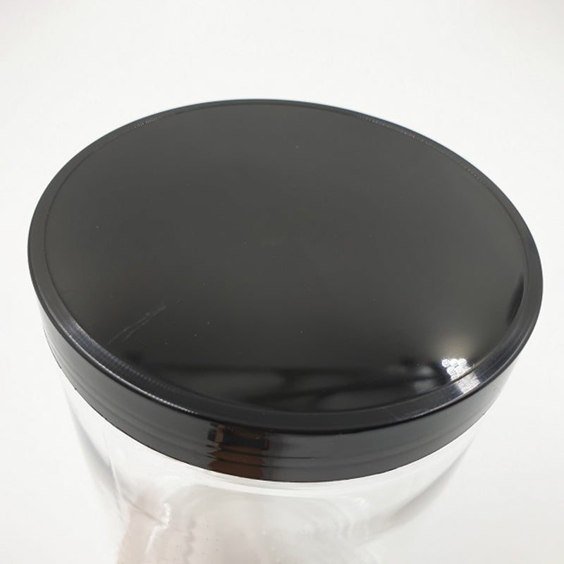 6.5 x 10cm Black Plastic Jar (113pcs)