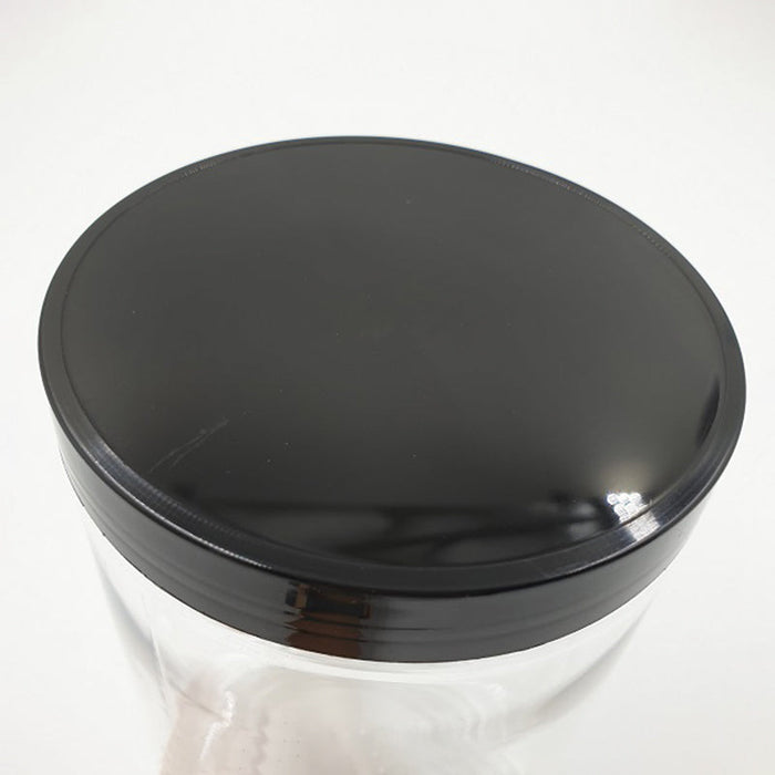 8.5 x 6.5cm Black Plastic Jar (67pcs)