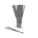 Black Chevron Striped Paper Straw