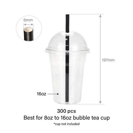 Black Paper Straw