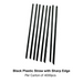 Black Plastic Straw