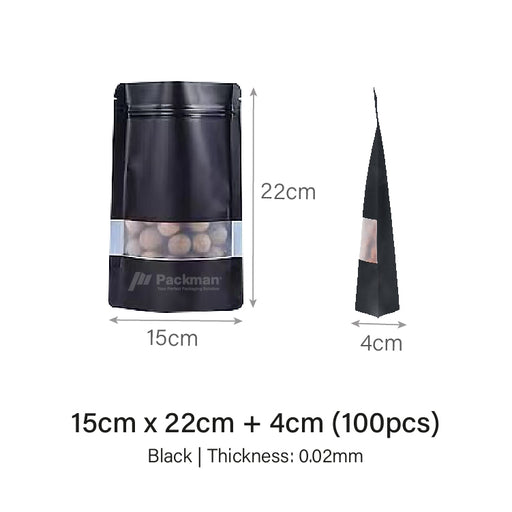 Black Standing Pouch