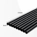 Black Straight Plastic Straw