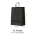 Black XL Portrait Paper Bag