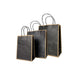 Black with Brown Border Paper Bag 