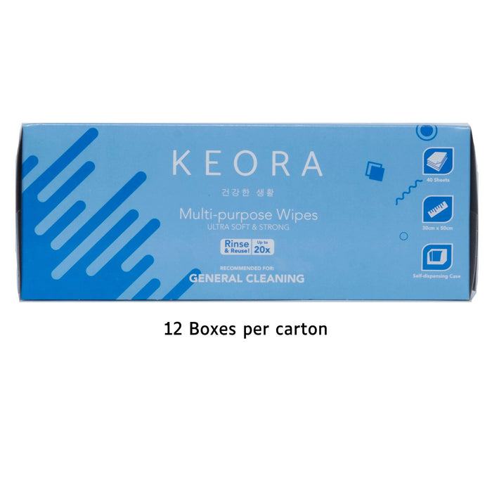 KEORA Multi-Purpose Wipes (12 Boxes)