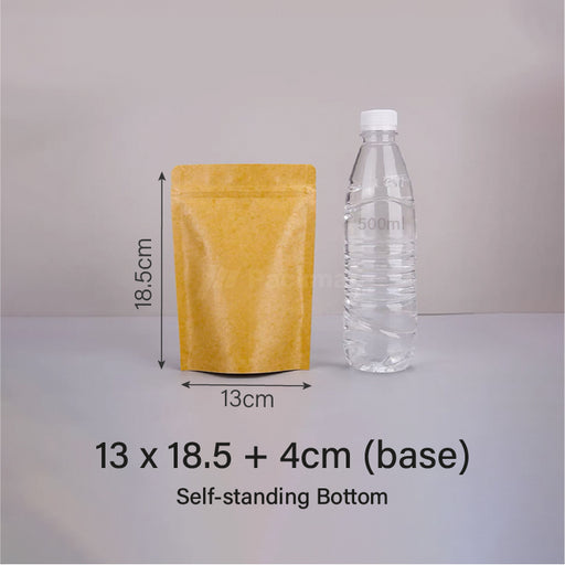 Brown Standing Pouch