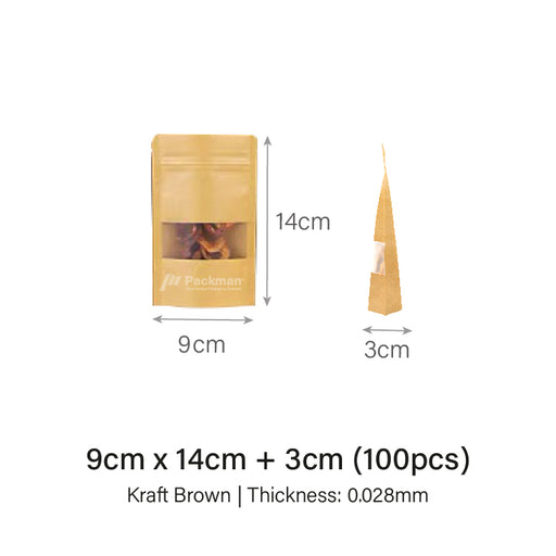 Brown Standing Pouch