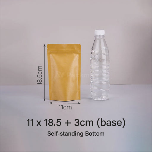 Brown Standing Pouch