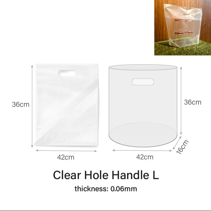 Clear Hole Carrier Bag