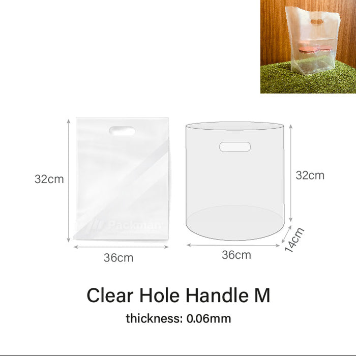 Clear Hole Carrier Bag
