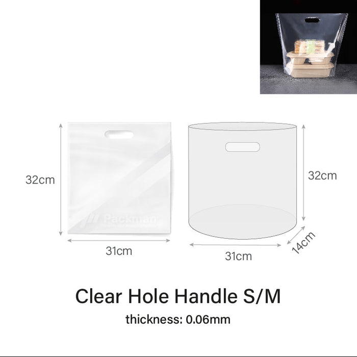 Clear Hole Carrier Bag