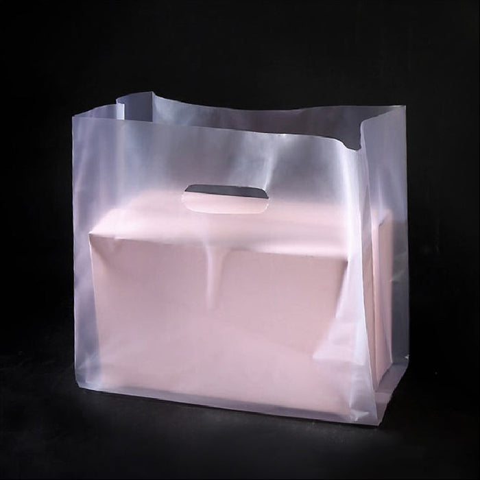 Clear Hole Frosted Carrier Bag