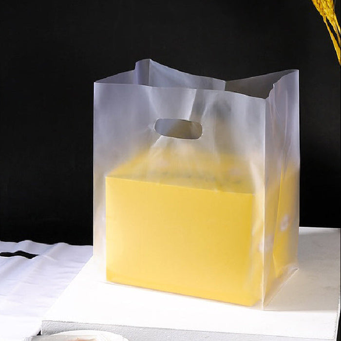 Clear Hole Frosted Carrier Bag