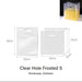 Clear Hole Frosted Carrier Bag