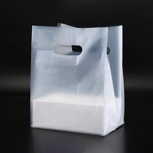 Clear Hole Frosted Carrier Bag
