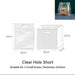 Clear Hole Short / Tall Carrier Bag