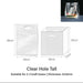 Clear Hole Short / Tall Carrier Bag