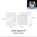 Clear Square Carrier Bag