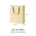 Coloured Rope Creme Paper Bag 
