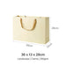 Coloured Rope Creme Paper Bag 