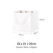 Coloured Rope White Paper Bag 
