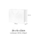 Coloured Rope White Paper Bag