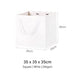 Coloured Rope White Paper Bag
