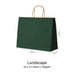 Deep Green Paper Bag 