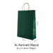 Deep Green XL Portrait Paper Bag