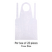 Disposable plastic apron