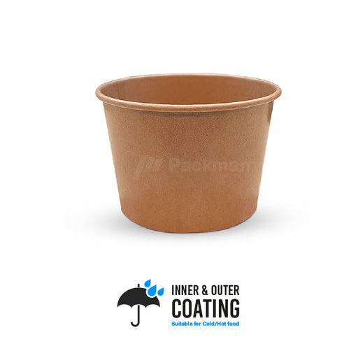 Double-Coated Kraft Bowl