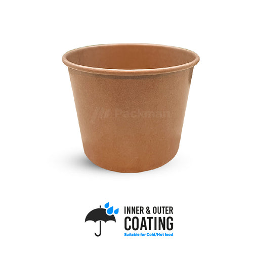 Double-Coated Kraft Bowl