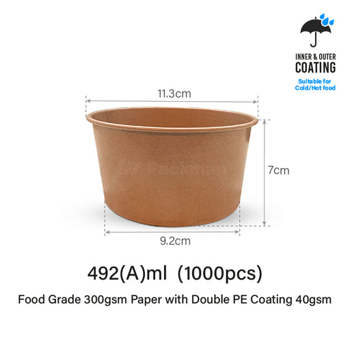 Double-Coated Kraft Bowl