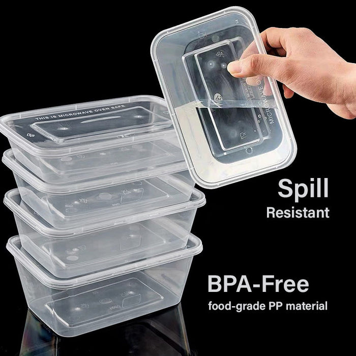 1000ml Disposable Plastic Lunch Box (250pcs)